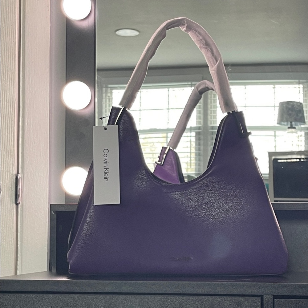 Calvin Klein Deep Purple Shoulder Bag